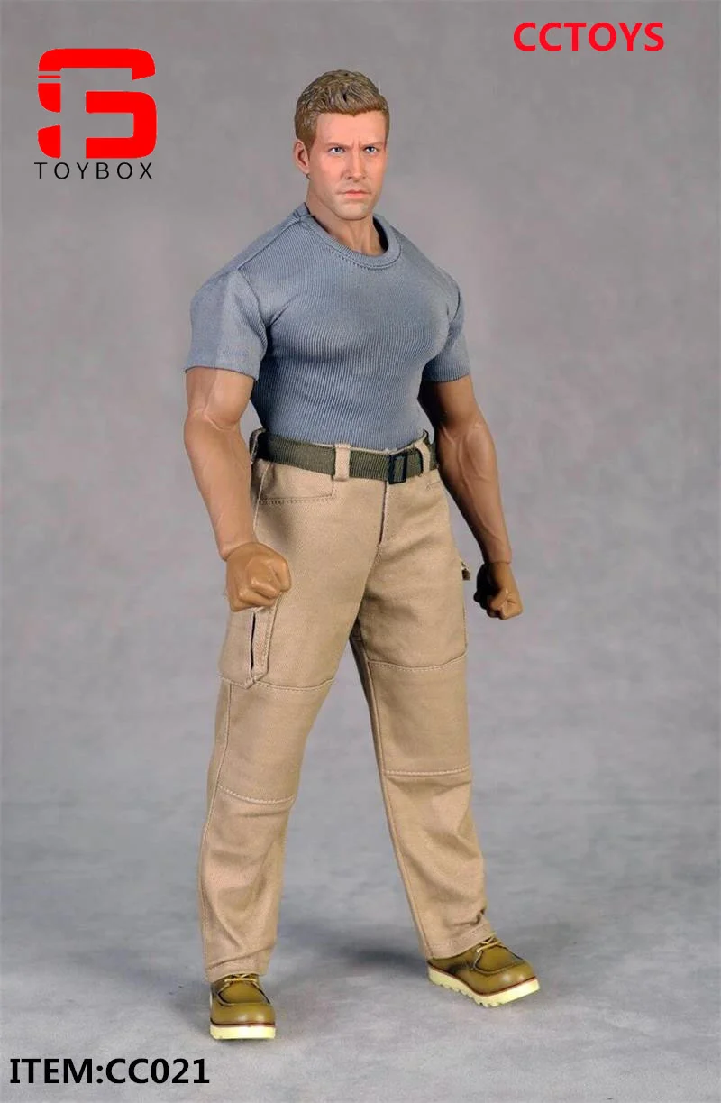 В наличии CCTOYS CC021 1/6 Мужская обтягивающая футболка с короткими рукавами верхняя