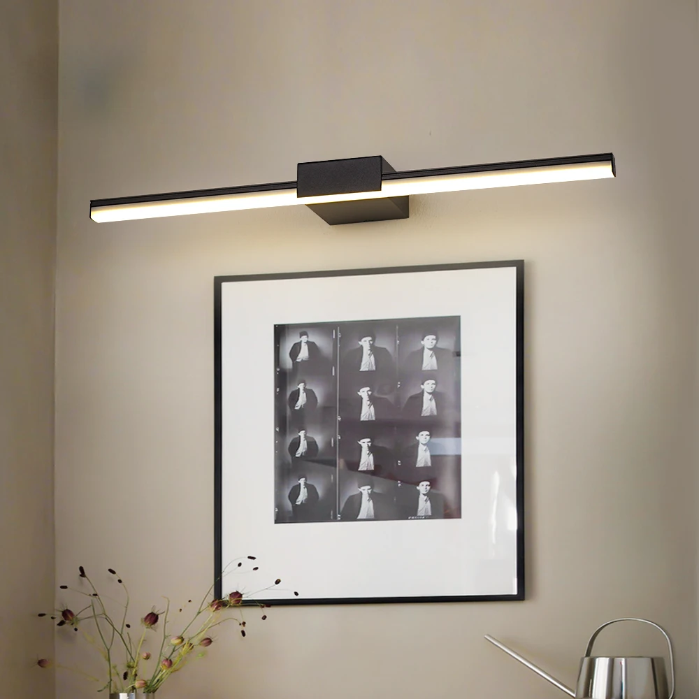 

Bathroom light Led Wall Lamp Vanity 40cm 55cm AC85 - 265V Indoor Modern Wall Sconces Mirror Wall Light Fixtures Black White