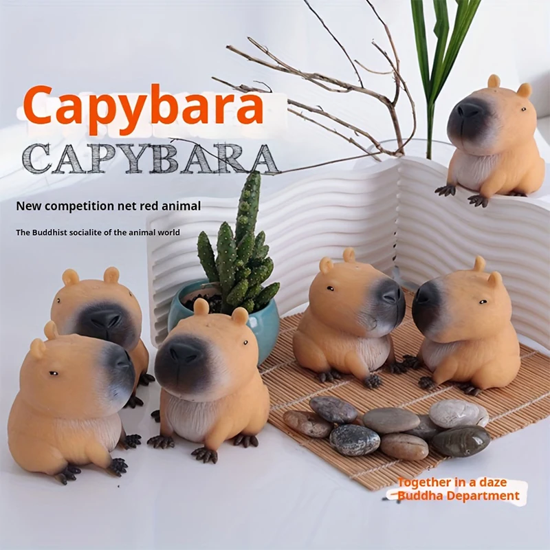 1 шт. Игрушка для расслабления Capybara — быстродействующий отскок прочный материал