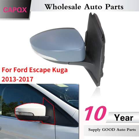CAPQX 6/8/10pin для Ford Escape Kuga 2013 2014 2015 2016 фото зеркало с подогревом Электрический складной светодиодный поворосветильник