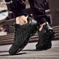 mens shoes breathable mesh lace running shoes outdoor fitness training sports shoes non slip wear resistant casual couple shoes