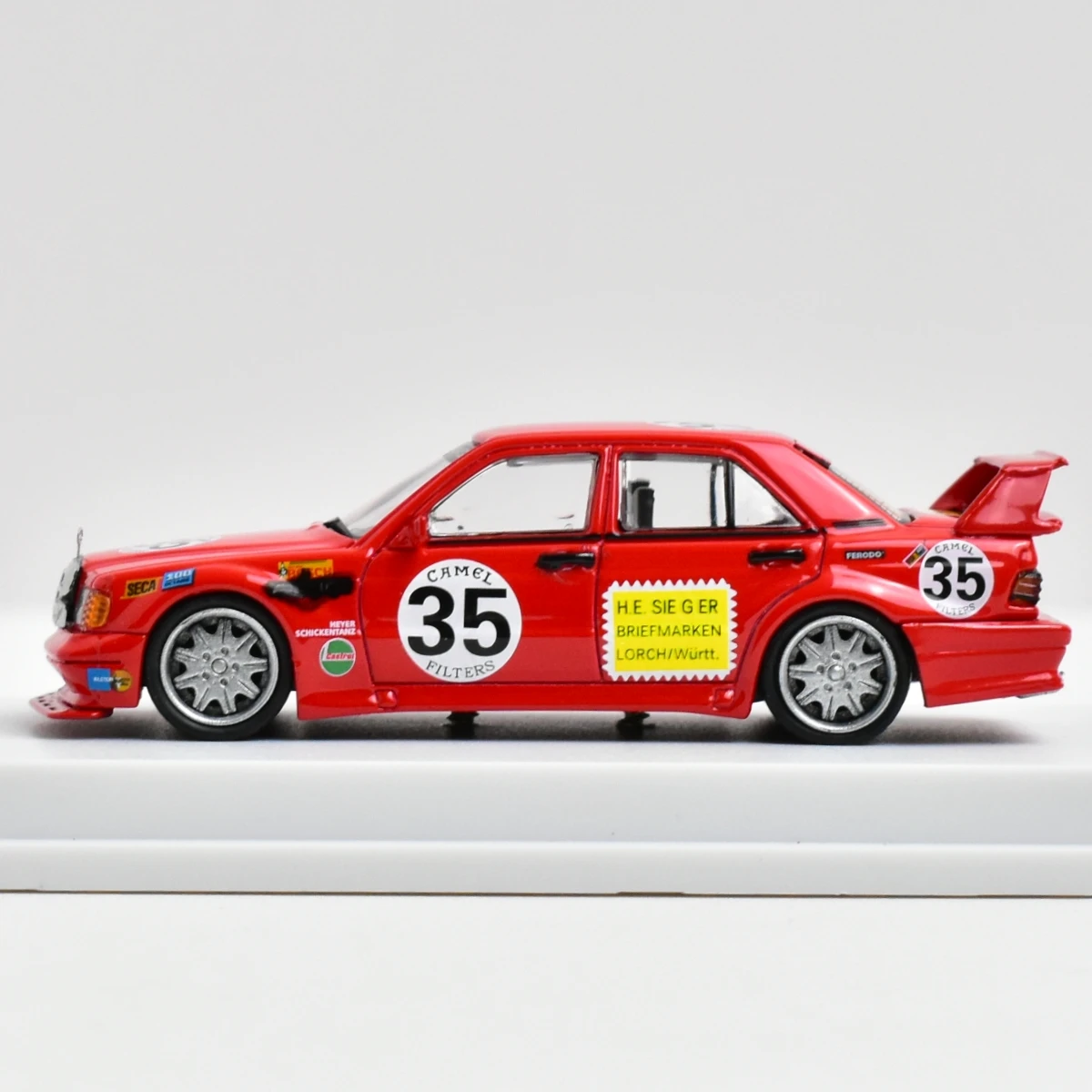 LMLF 1:64 190E W201 2.5-16 Evo Red Pig 35 # Литая под давлением модель автомобиля