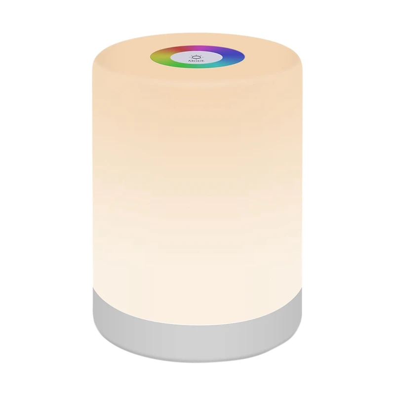 

Приглушаемый светодиодный ночсветильник с сенсорным управлением, перезаряжаемая USB настольная лампа RGB, прикроватная лампа, подарок для де...