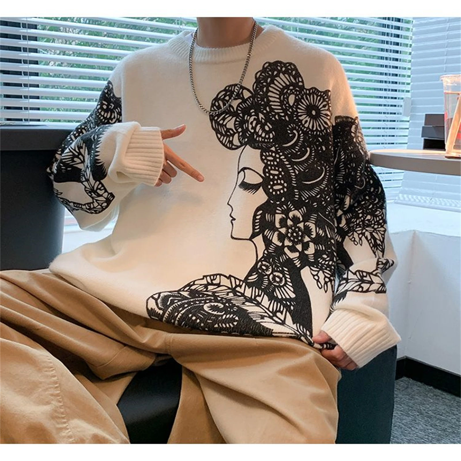 

Men's Hoodies Autumn Style Women Hooded Sweatshirts Street Trend Leisure Pullover Santa Claus Coat Hoodies For Men