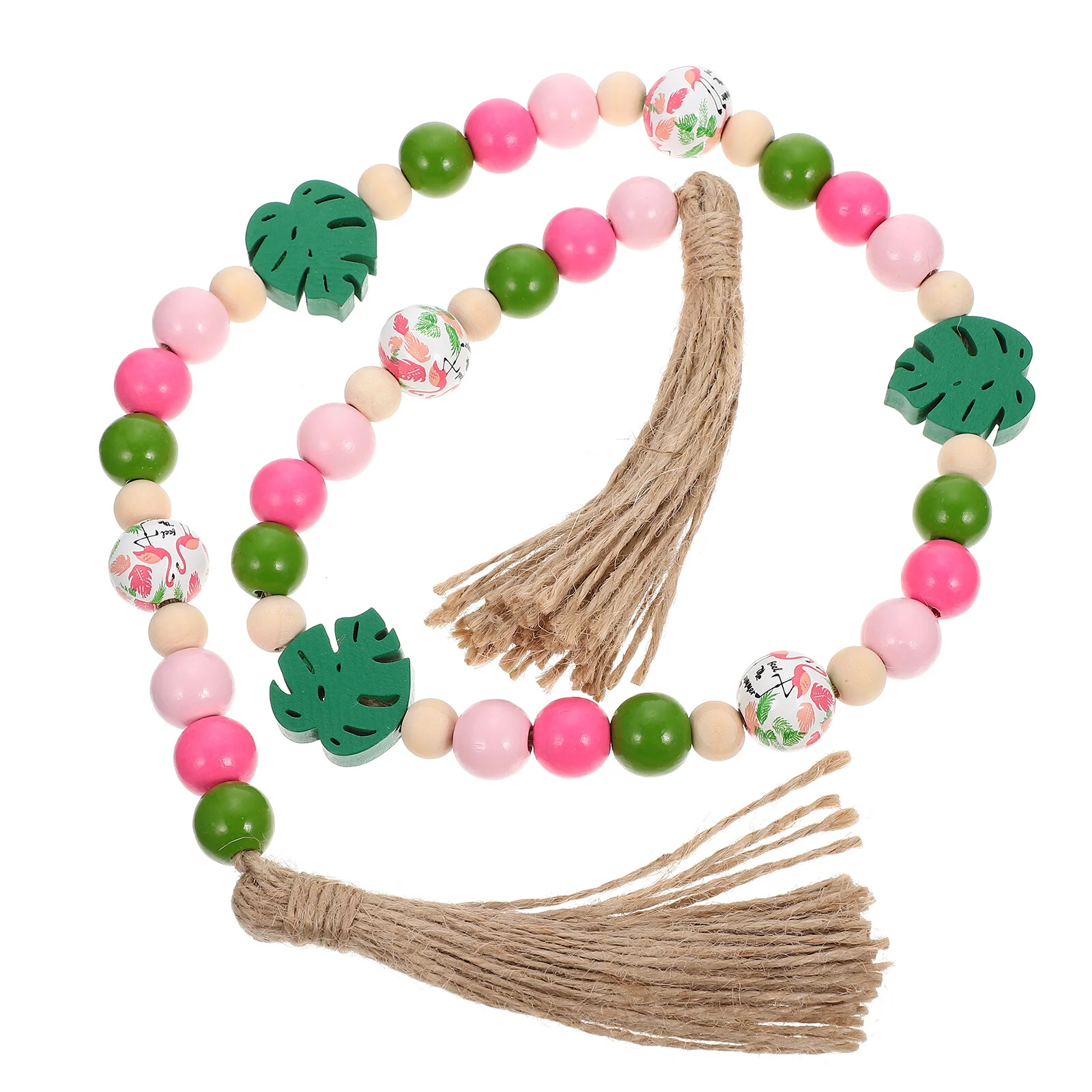 

Hawaii Wood Beads House Decorations For Home Summer Party Decor Wall Hanging Adornment Wooden