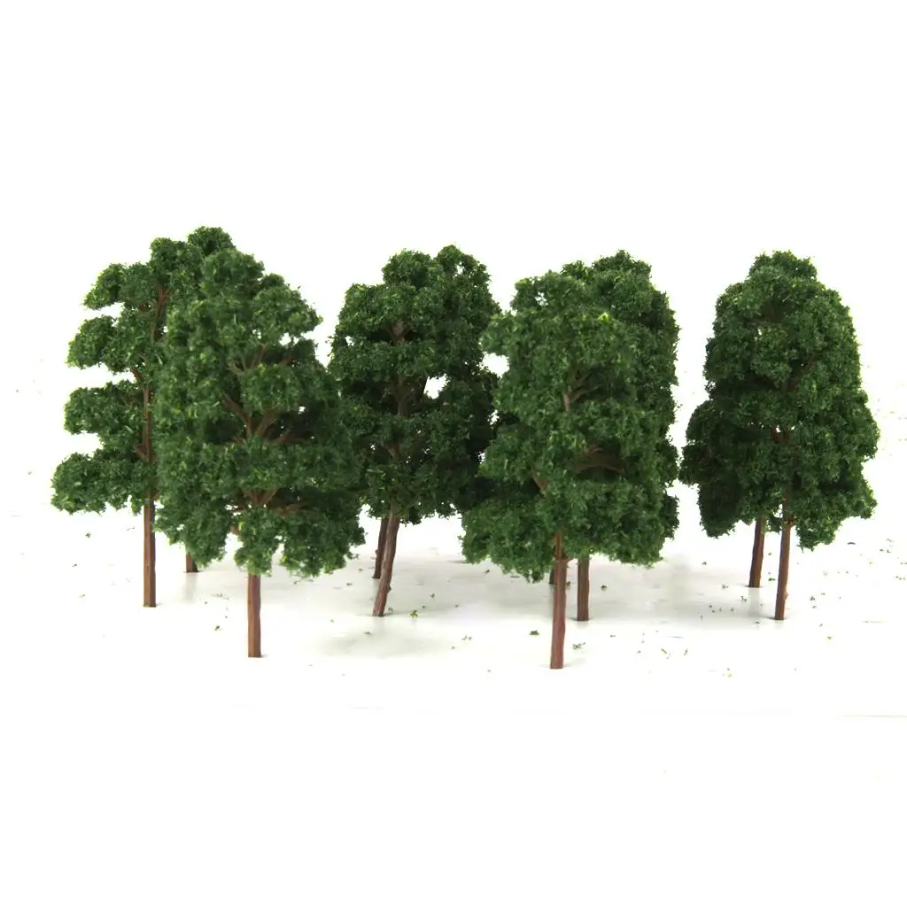 

10 шт. модельных деревьев 1:75 для масштаба компоновки Диона пейзажа