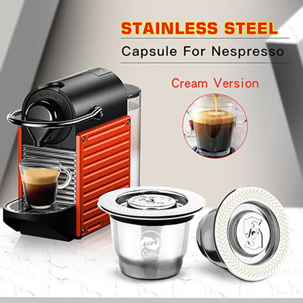 

ICafilasiCafilas Vip Link For Nespresso Reutilisable Refillable Capsule Crema Espresso Reusable New Refillable For Nespresso