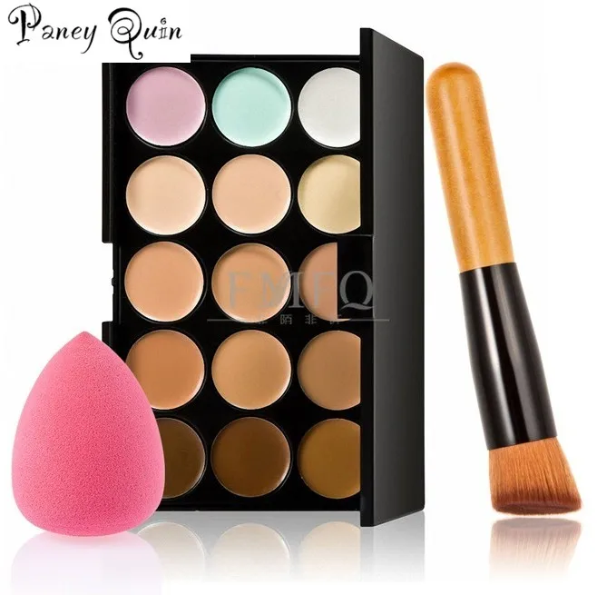 

face Concealer Contouring Make up Kit Cream Based Professional Concealer Palette Make up Set Pro Palette brush Sponge Puff