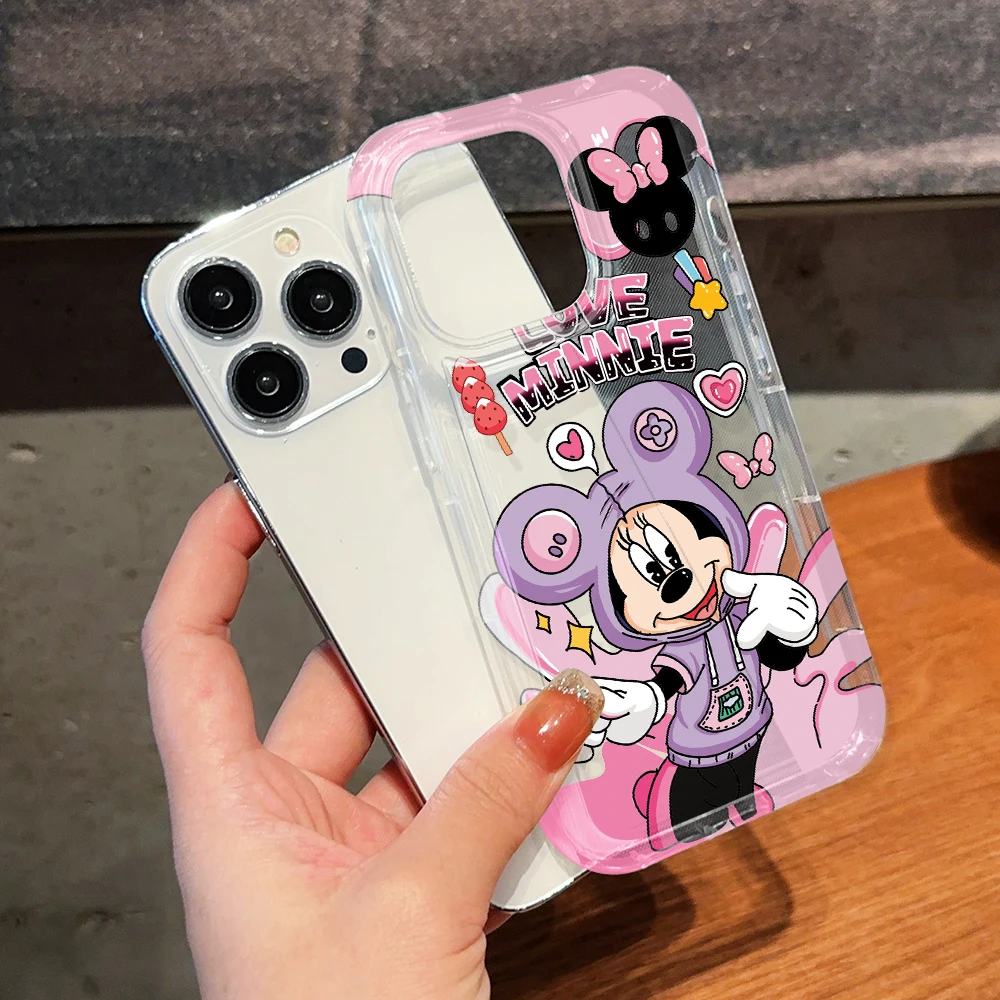 Прозрачный чехол для телефона с парой Микки и Минни Маус для iPhone 17 Air, 16, 16e, 15, 14 Plus, 13, 12, 11 Pro Max, X, Xs, XR, 8 (art.: 3920db3dd9dc2) - 3920db3dd9dc2