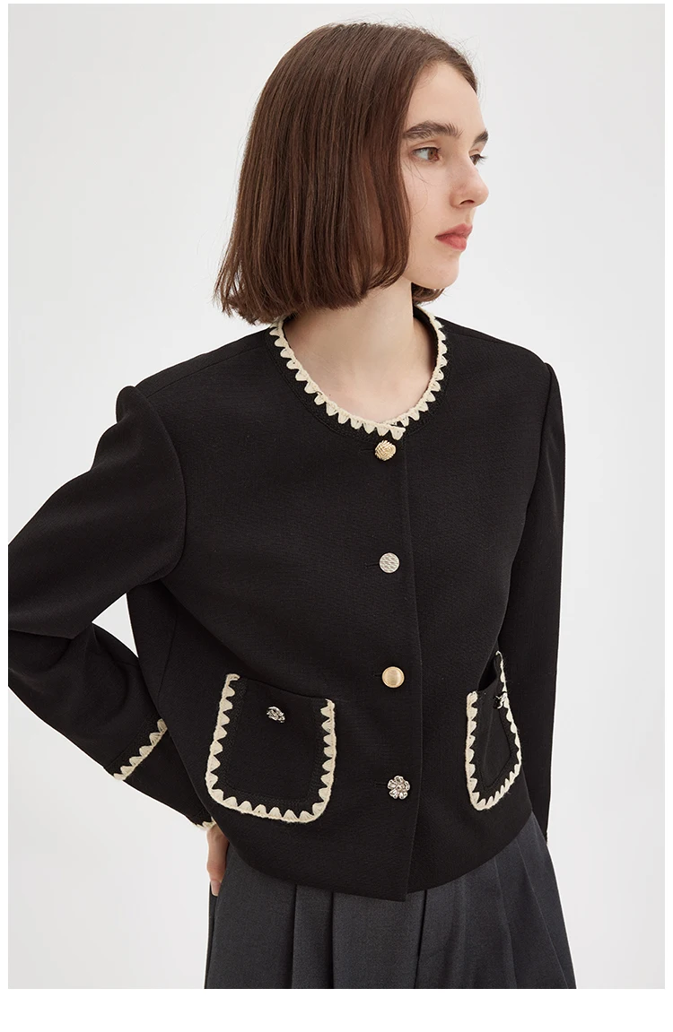 Рисунок 5 - Куртка MOLAN Женская твидовая с круглым вырезом