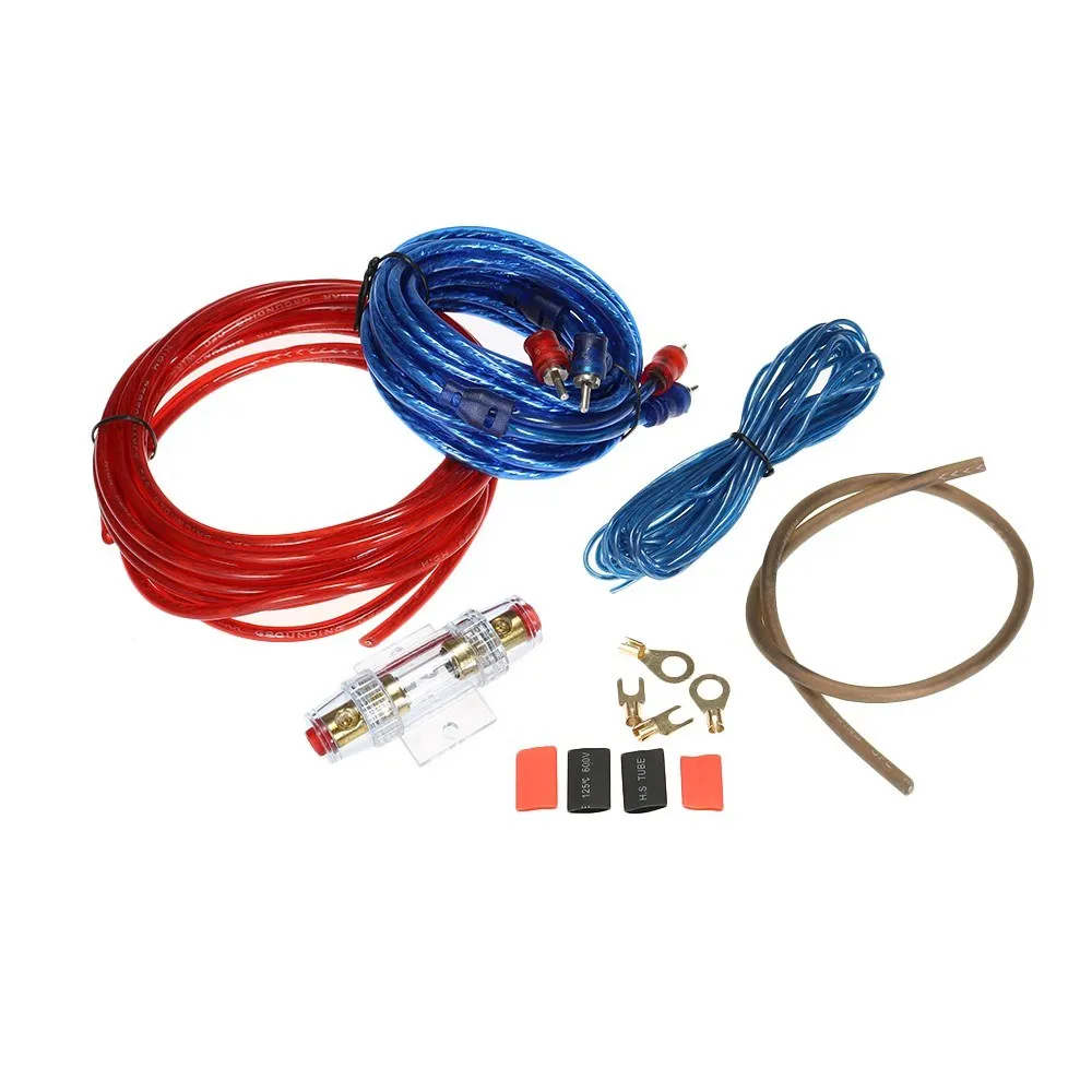

1500W Car Audio Subwoofer Amplifier Installation Kit AMP RCA Wiring Kit Cable Fuse Holder
