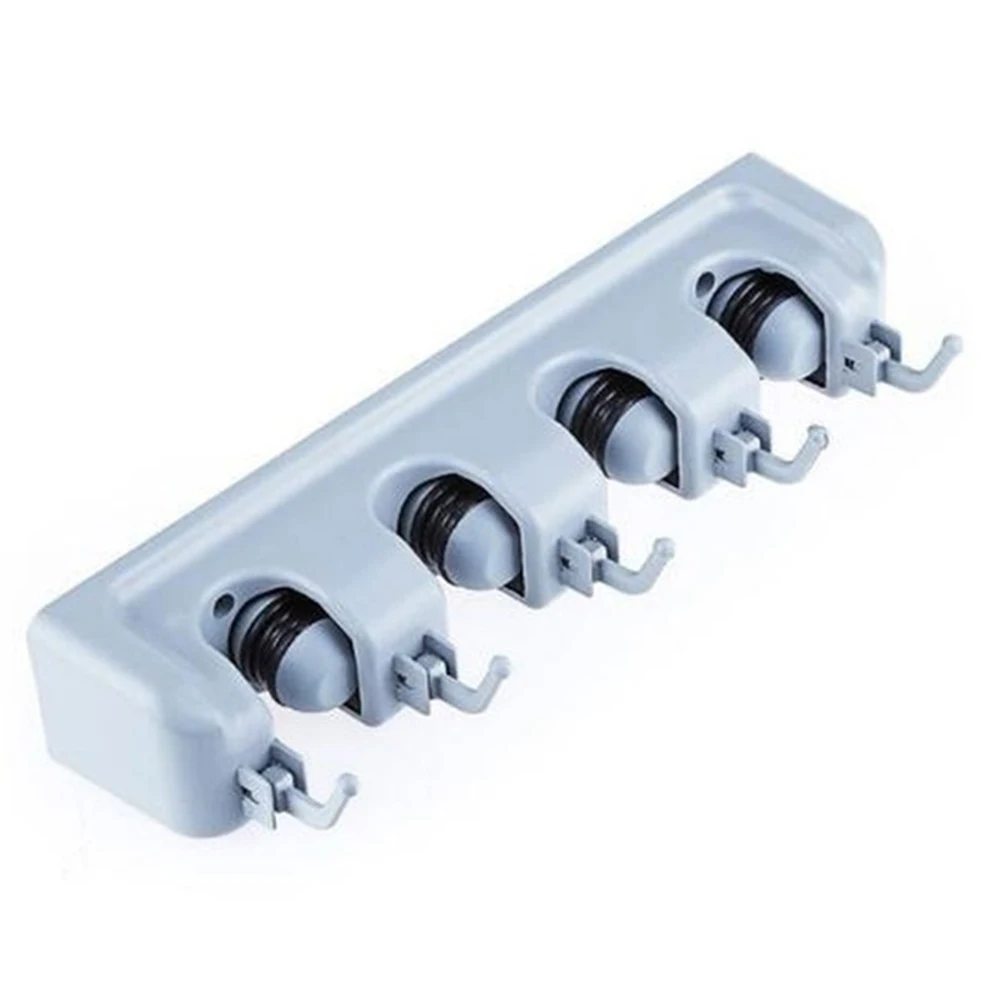 

1 X Mop Hanger 1 X Bag Of Screws Mop Rack Multifunctional Broom Storage Rack Hangers Storage Holders For Home Organization