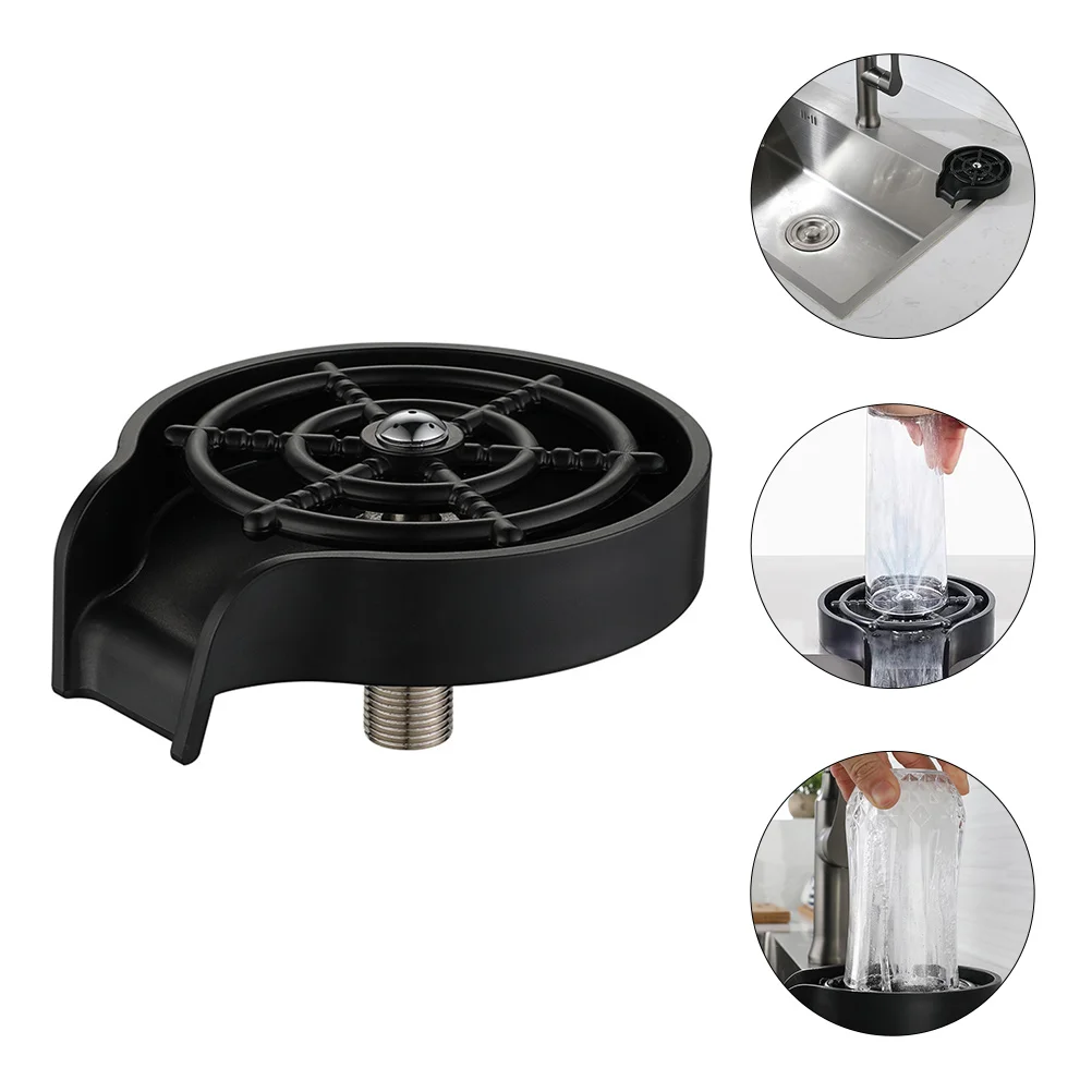 

Rinser Sink Washercup Bottle Kitchenattachment Accessories Gadgets Stainless Rinsing Steel Device Cleanerautomatic Metal