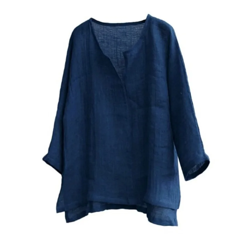 Autumn 2022 New Men's Shirts Cotton-linen Loose Collarless Long Sleeve Shirt Men Roupas Masculinas Camisas De Hombre