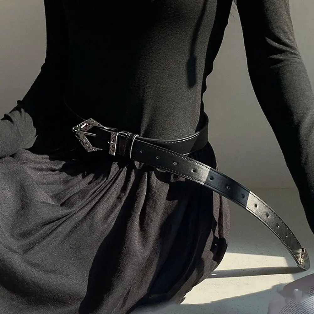 Belt Punk Style Versatile All-match Men Korean Waist Strap PU leather Belt Female Waistband Casual Belt Accessories