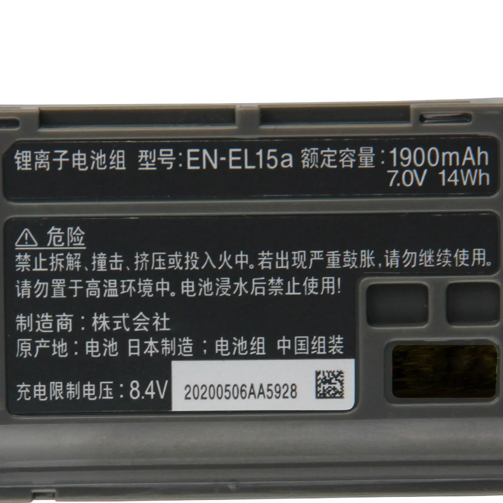 Original EN-EL15a Rechargeable Li-ion Battery For Nikon Z6 Z7 Z5 D850 D810 D7500 D750 D610 D500 D780 D7200 Camera Battery