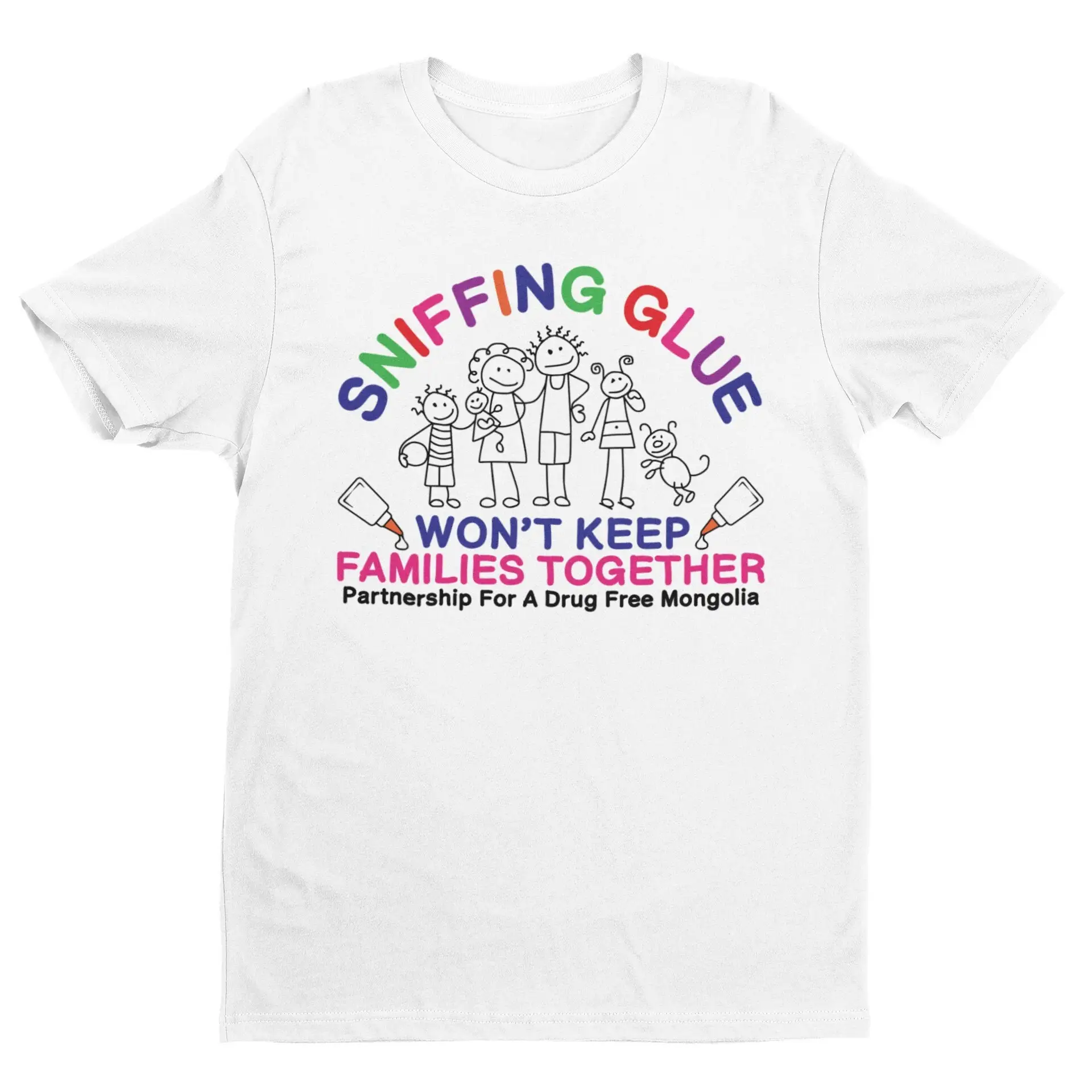 Забавная футболка с надписью Sniffing Glue Wont Keep Family Together