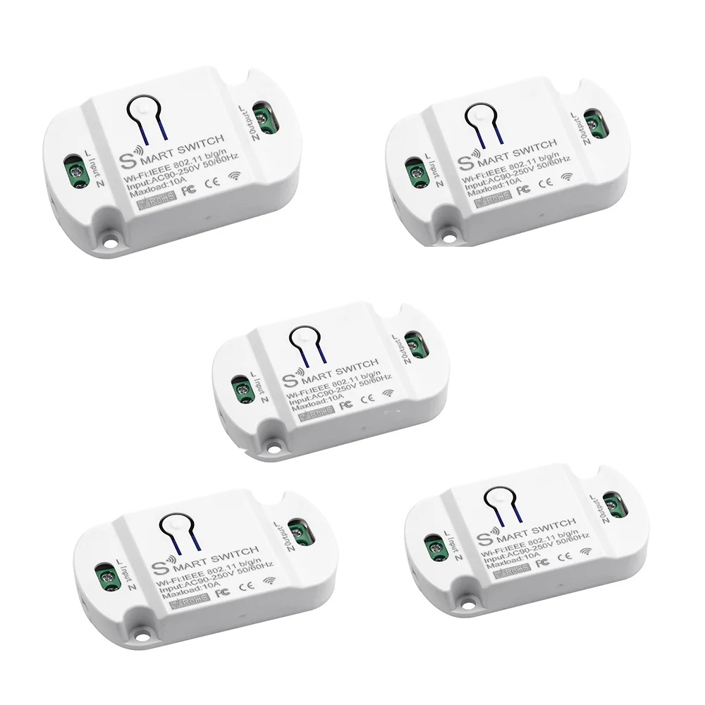 

QIACHIP Smart Life Switch Universal Breaker 1 Relay 110V 220V Smart Home Tuya App Timer Module Work Mobile Phone Control