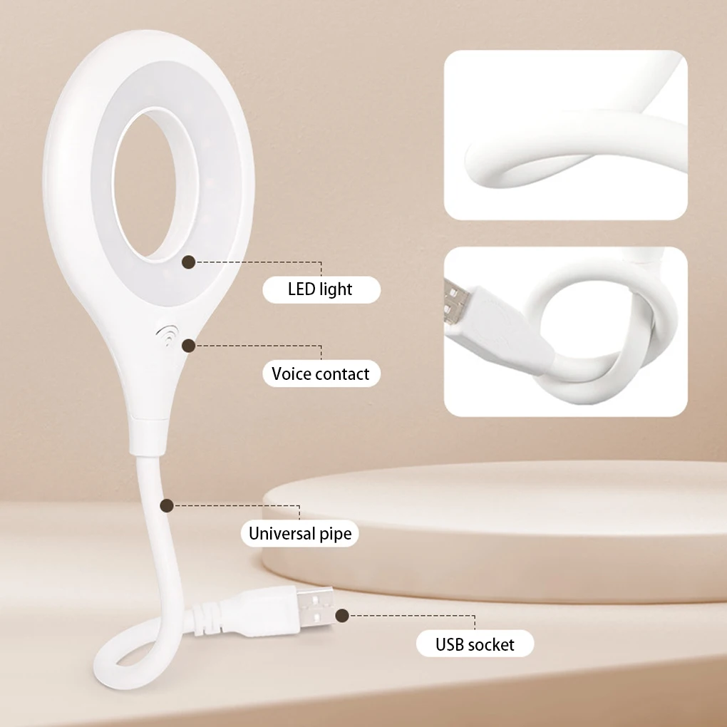 

USB Night Light Smart LED Round Shape Lamps Multifunctional Lighting Creatively Household Wide Application Chinese