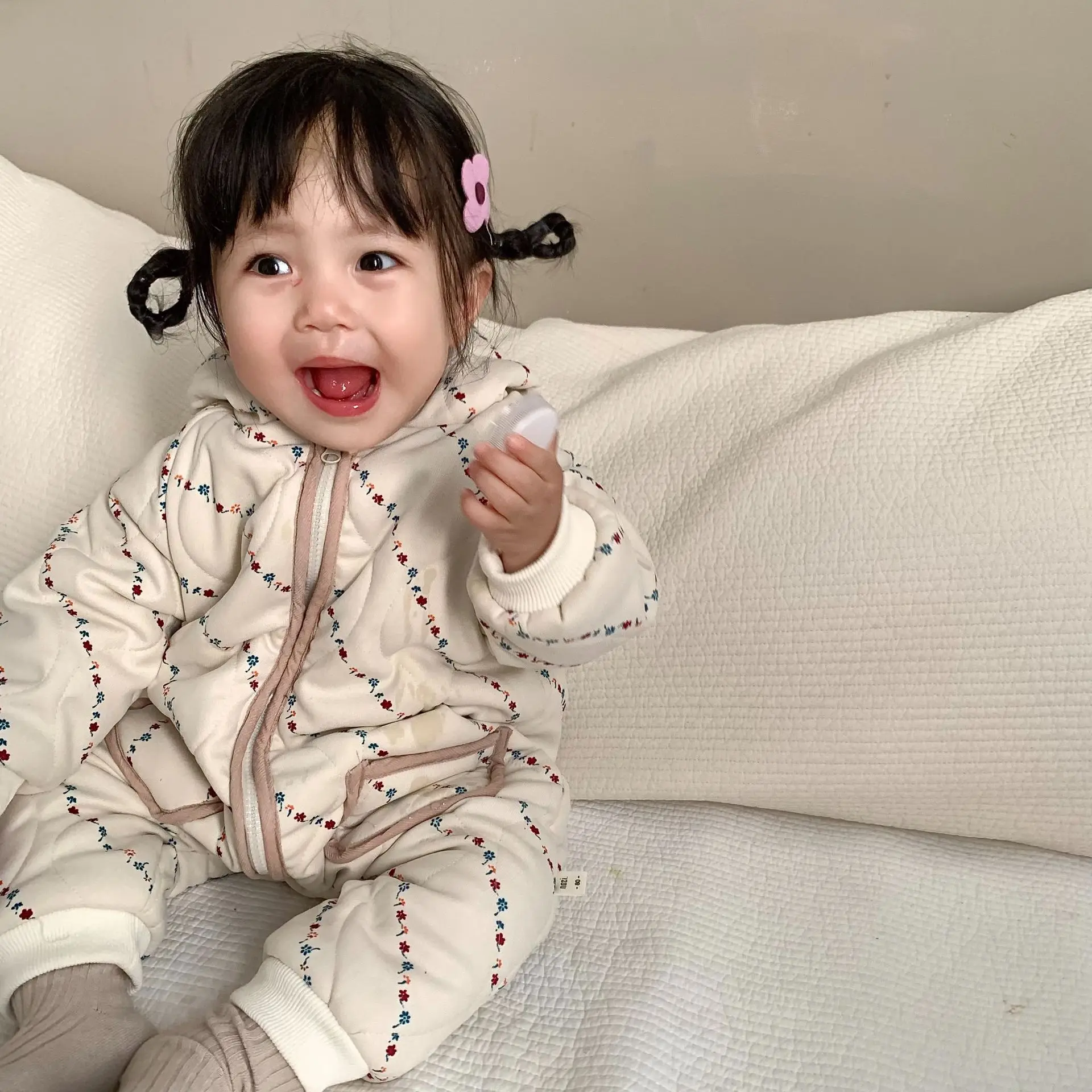 Зимний комбинезон для новорожденных с длинным рукавом