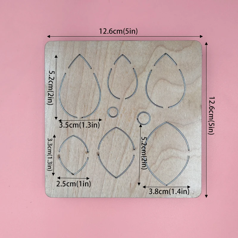 

Drop Earring Wood Cutting Dies Compatible with Most Machines