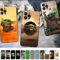 bandai star wars baby yoda phone case for iphone 11 12 13 mini pro xs max 8 7 6 6s plus x 5s se 2020 xr case
