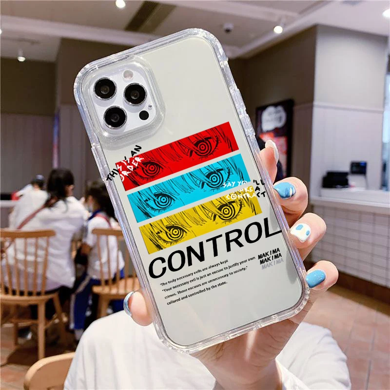 Cartoon Anime Chainsaw Man Phone Case for iPhone 13 14 11 12 Pro Max Mini 7 8 Plus XS X XR Cover Couple Funda For iPhone 11 Case