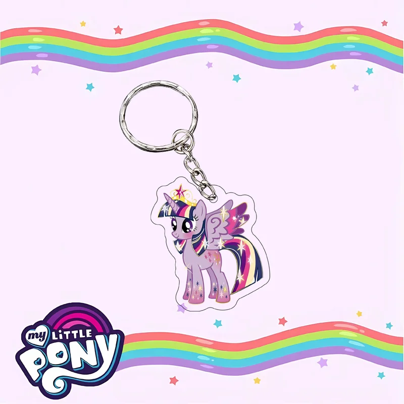 My Little Pony Twilight Sparkle Rainbow Dash креативный милый прозрачный акриловый брелок подвесная