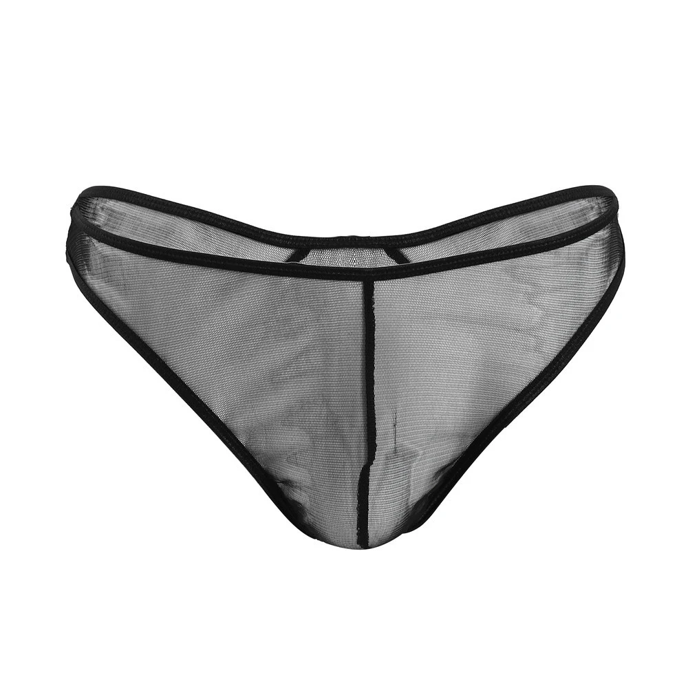 

Breathable Mesh Thong Man See Through Sexy Lingerie Men's Low Rise Underwear Summer Ultra Thin Briefs Men Breathable Underpant