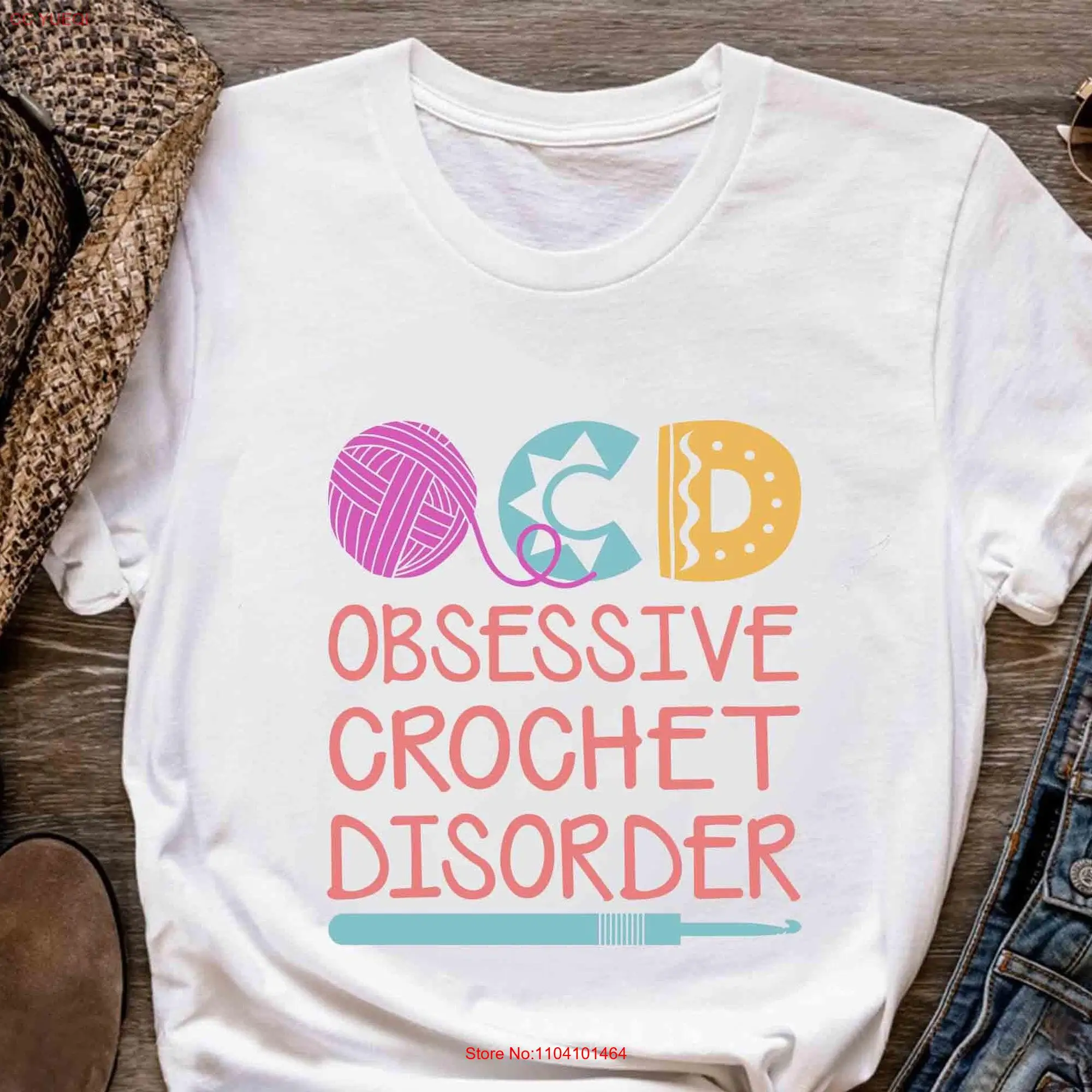 Вязаная крючком Футболка OCD с обручальным дизайном Любовь Любовник CO344WM01 длинный