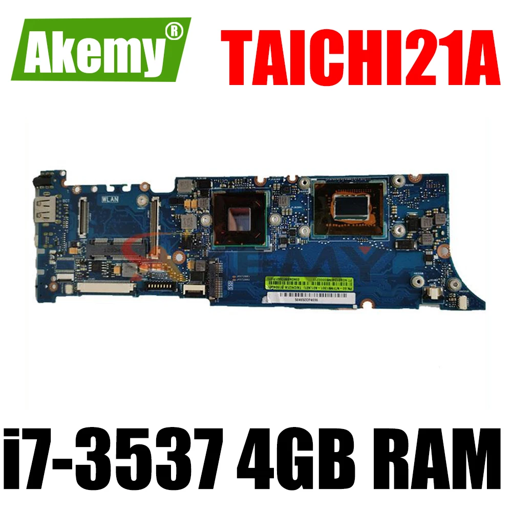 

TAICHI21 REV3.1 i7-3537CPU 4GB RAM mainboard For ASUS TAICHI 21A Laptop motherboard MAIN BOARD 100% Tested Working free shipping
