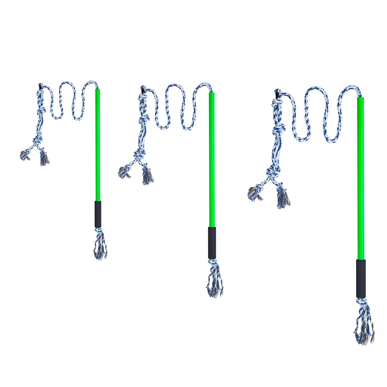 

Flirt Pole For Dogs Extendable Teaser Wand Retractable Fun Toys With Rope & Non-slipping Handle Puppy Wand Rope For Training