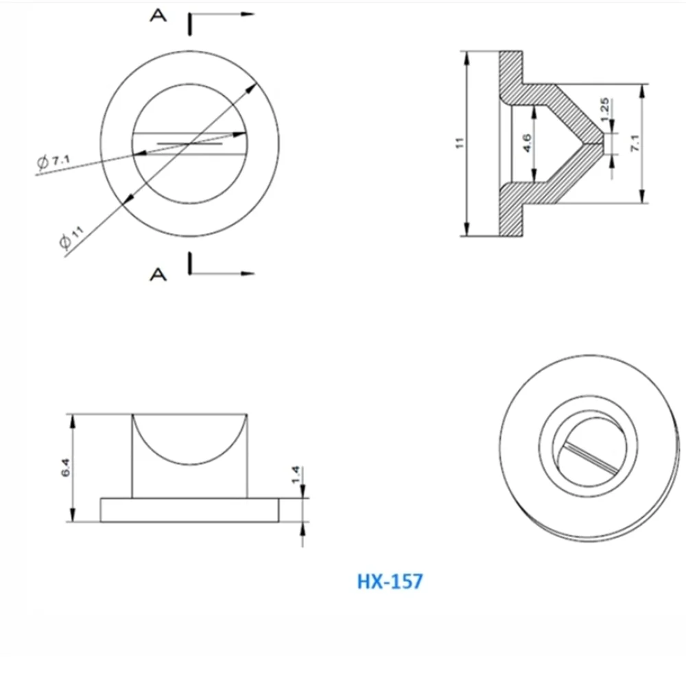 Силиконовый обратный клапан с уплотнением 100 шт. φ 11 * 4 6*6 размер одностороннего