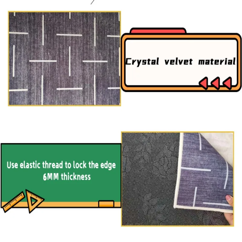 

Living Room Rug Decoration For Bedroom House Children's Room Doormat Entrance House Washable Non-slip Kitchen Carpets