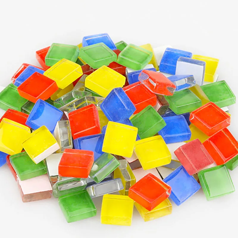 Красочные Стеклянные Мозаичные камни для творчества 100 г/комплект искусственная