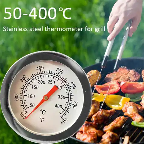 Термометр из нержавеющей стали для барбекю, измеритель температуры для барбекю, приготовления пищи с щупом, для гриля, духовки, домашние кух...