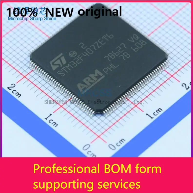 

MCU 32-bit STM32F ARM Cortex M4F RISC 512KB Flash 2,5 V/3,3 V 240-контактный лоток LQFP-лотки STM32F407ZET6 144 оригинал