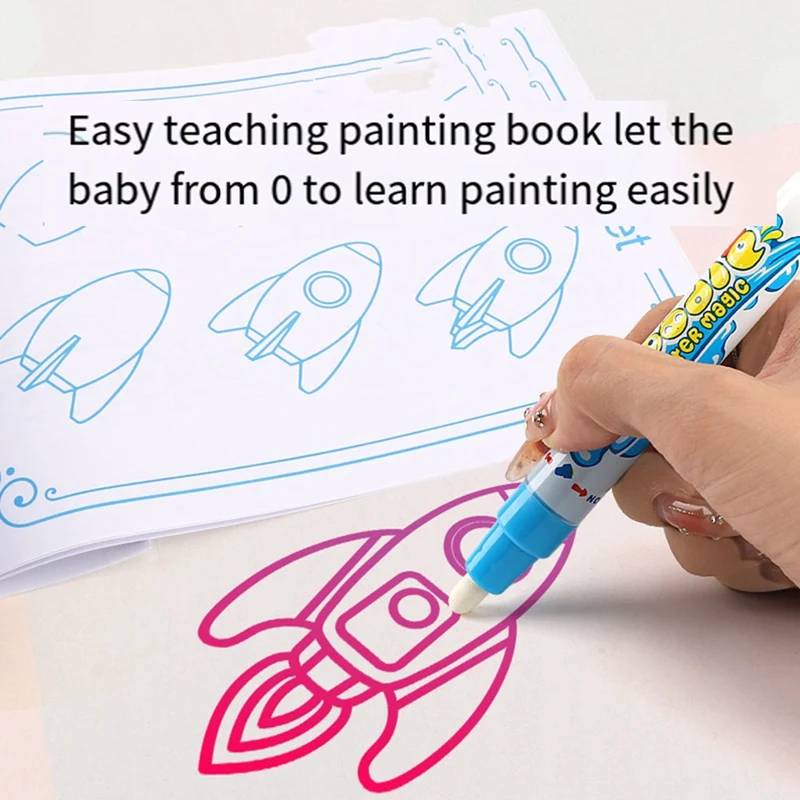 Водяной коврик для рисования многоразовый детский с рисунком животных