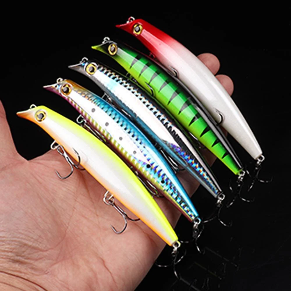 

8pcs 12cm/13.5g Fishing Lures Topwater Popper Bait Hard Bait Artificial Wobblers Plastic Fishing Tackle with 6# Hooks