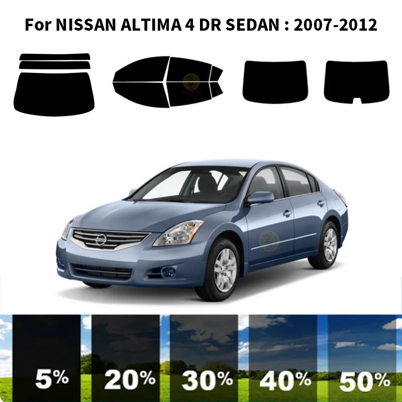 

Нанокерамическая Автомобильная УФ-пленка Precut для окон, автомобильная пленка для окон для NISSAN ALTIMA 4 DR SEDAN 2007-2012