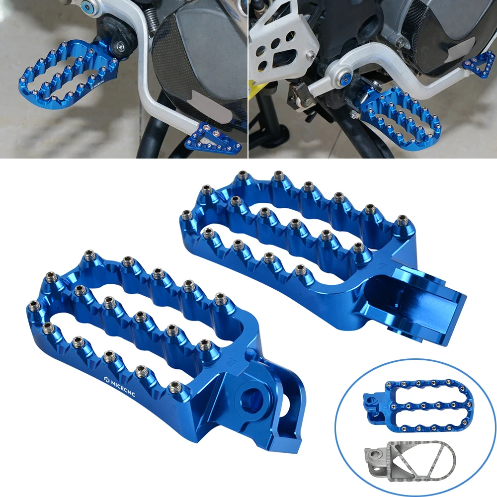 

Motorcycle Forged Footpeg Footrest for Husqvarna 701 Enduro 2016-2019 2020 2021 2022 2023 701 Supermoto Footpegs Wided Footrests