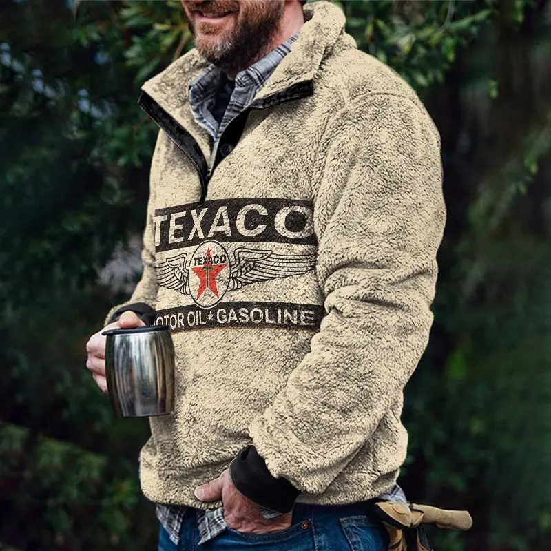 Autumn Winter 2022 New European and American Men's Plaid Double Sided Fur Stand Collar Home Furnishing Suit Plush Thermal Coat