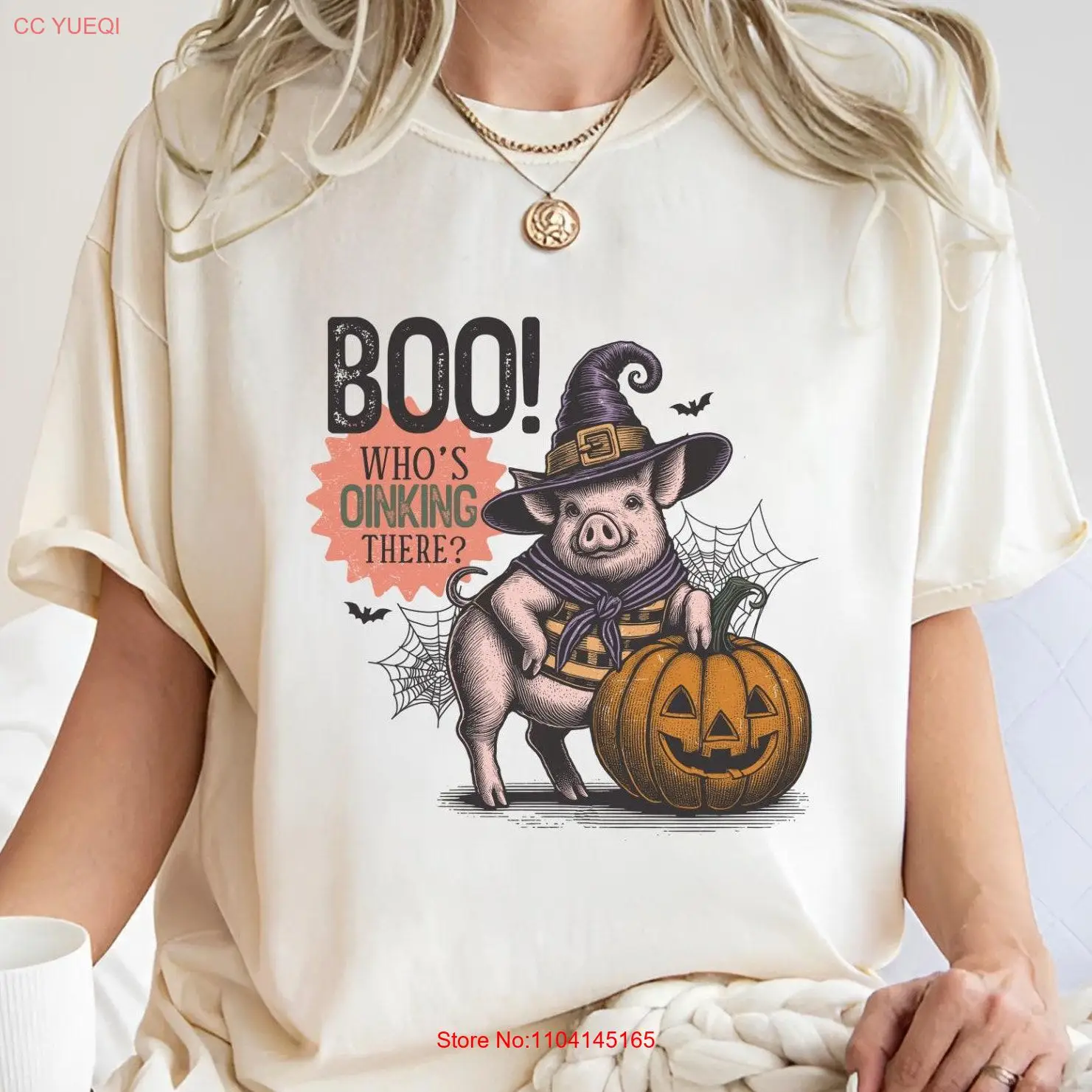 Футболка со свиньей на Хэллоуин которая окаменела сейчас тыквенная ведьма