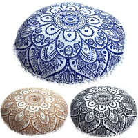 mandala floor pillows case kawaii home decor round bohemian cushion pillow cover room decoration accessories cushion case