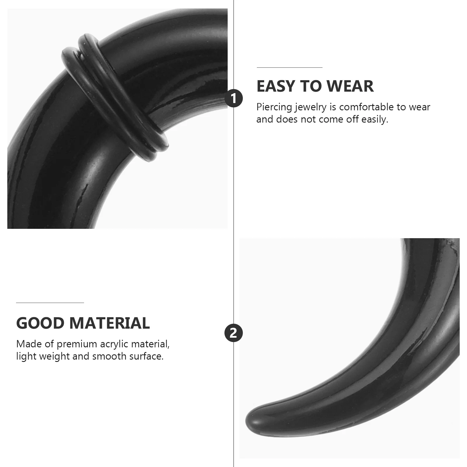 8 шт. рог для тела ушная раковина мисс пирсинг ювелирный калибр набор растяжки