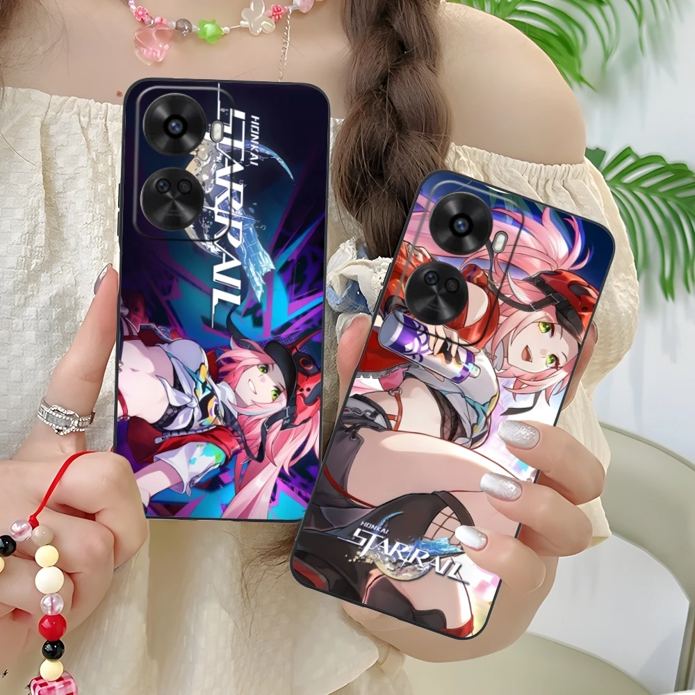 Honkai Star Rail Rappa Mobile Phone Case for Huawei Nova 12 11 10 9 8 7 Pro SE 5G Black Soft Cover Shell