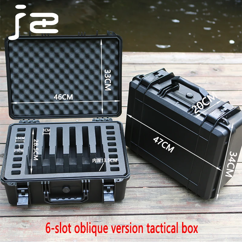 Tactical Protective Safety Toolbox Impact Resistant Equipment Box ABS Plastic Outdoor Waterproof Dry Protection Gun Box