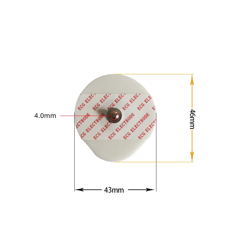 50 Pieces Disposable ECG Electrodes Medical Electrode Patch EKG Accessories  Non-woven ECG Electrode Pads
