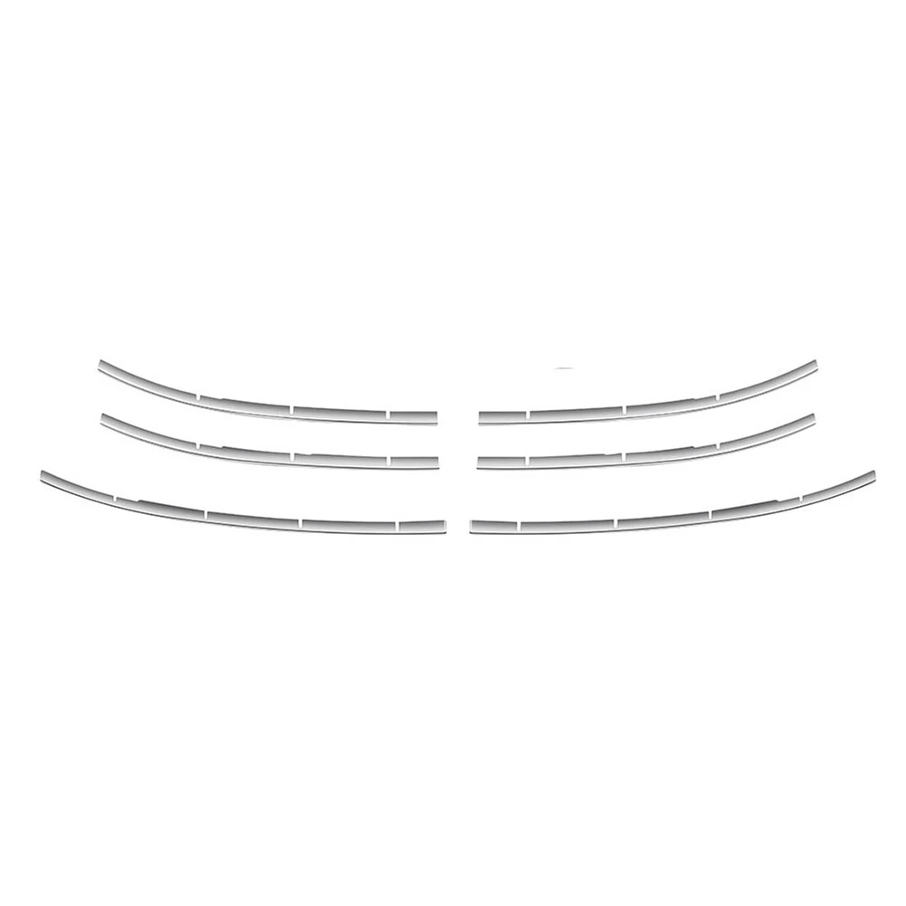 

For Toyota AQUA 2021 2022 Chrome Front Bumper Mesh Center Under Grille Grill Moulding Strips Cover Trim