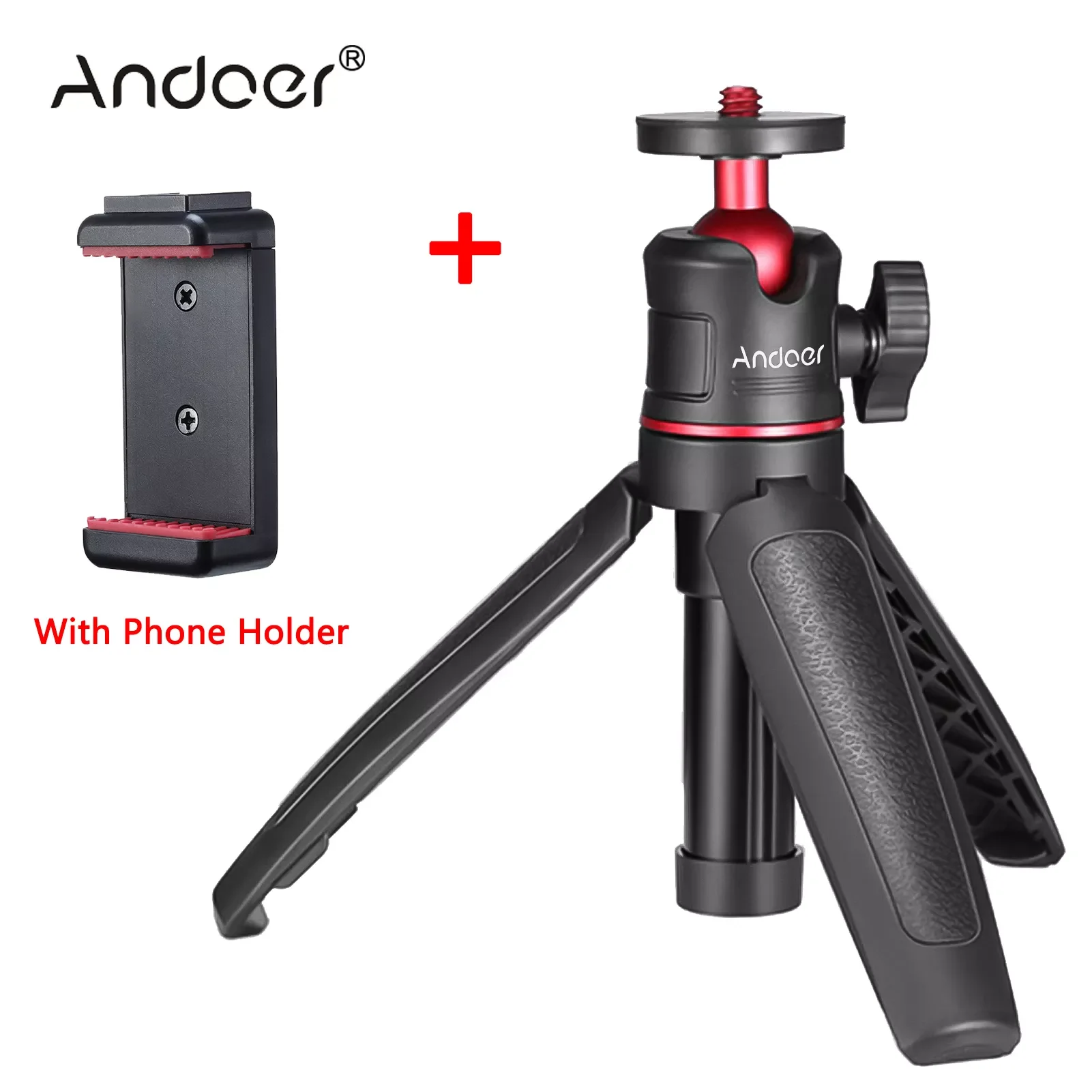 

Andoer Mini Extendable Camera Desktop Mobile Tripod for Phone Accessories Monopod Handheld Photography Bracket Stand trepied
